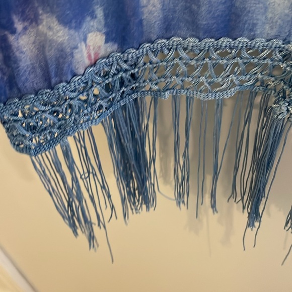 Floral Kimono with Fringe - Picture 7 of 8